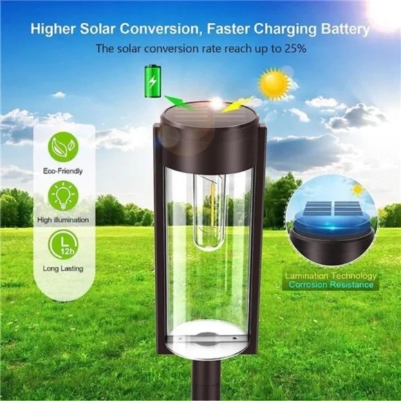 - Solar Pathway Lights Outdoor, New Upgraded 6 Pack Solar Outdoor Lights New - Picture 2 of 7